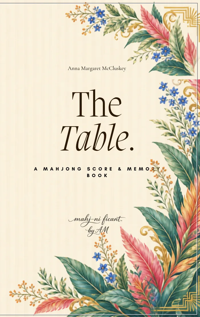 Universal Tropics edition cover for The Table Mahjong score and memory book