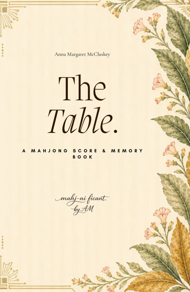 The Table Art Deco Tobacco Club paperback scorebook cover