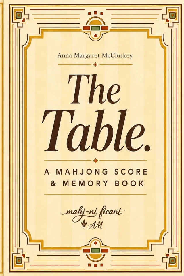 Butterscotch Vintage Bakelite edition cover for The Table Mahjong Score and Memory Book