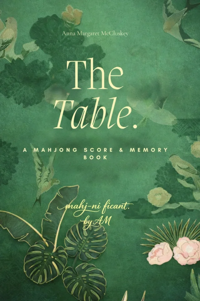 Garden Green edition cover for The Table Mahjong Score and Memory Book