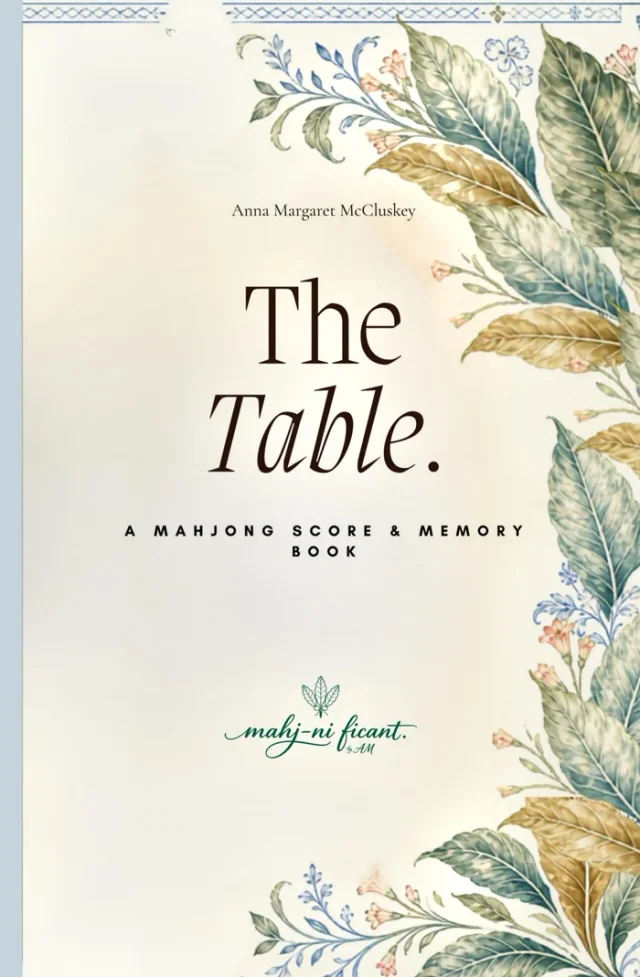 Porcelain Tobacco edition cover for The Table Mahjong Score and Memory Book