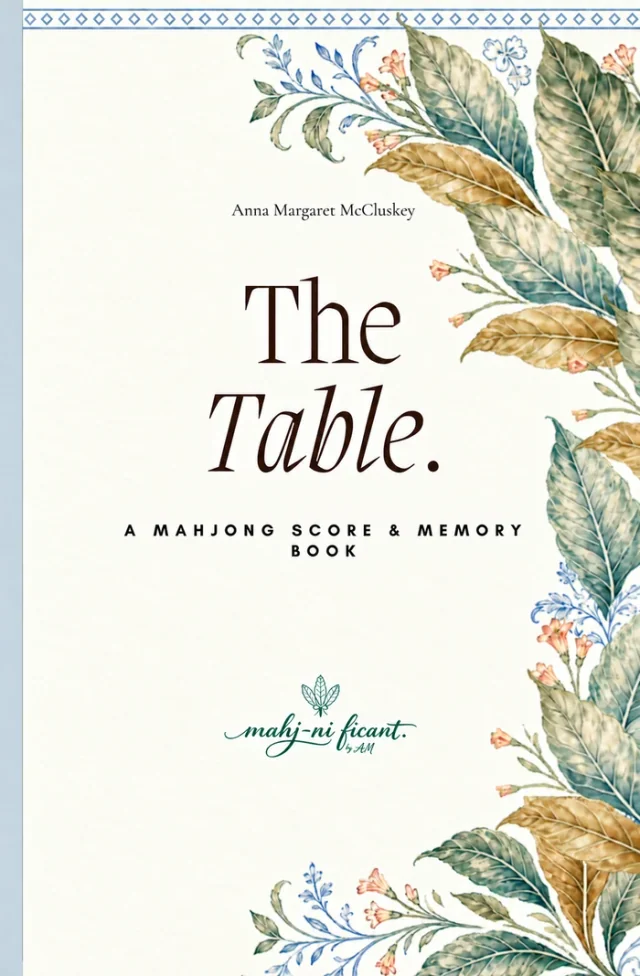 Porcelain Tobacco edition cover for The Table Mahjong Score and Memory Book