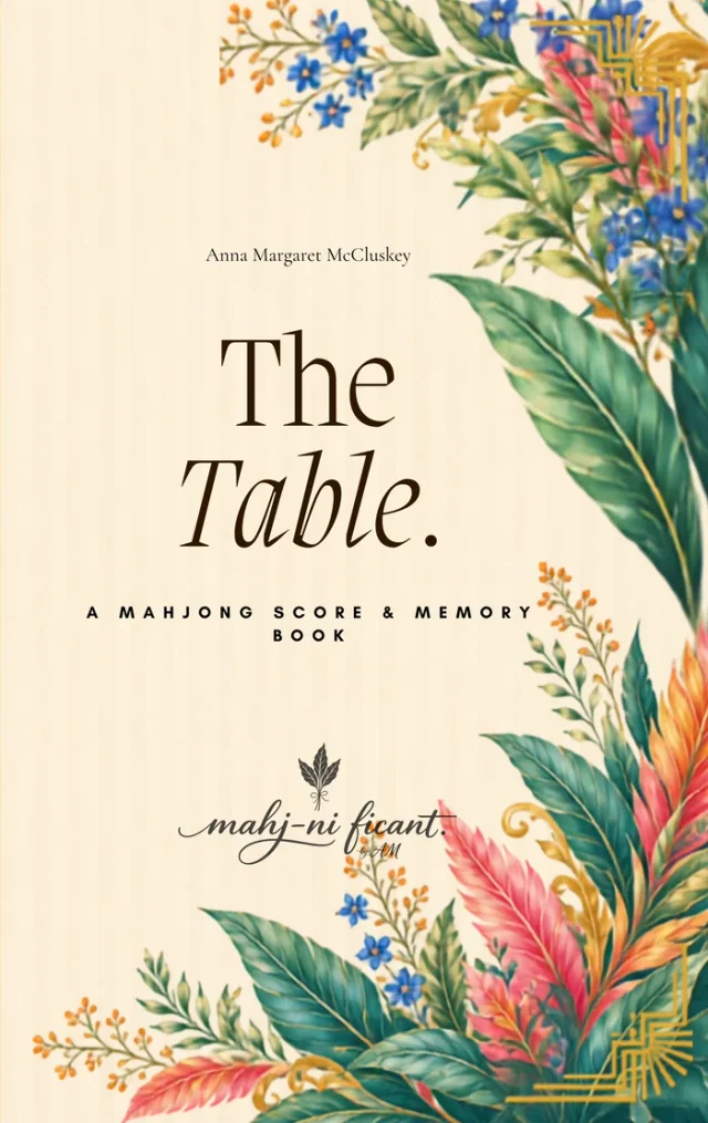 Universal Tropics edition cover for The Table Mahjong Score and Memory Book